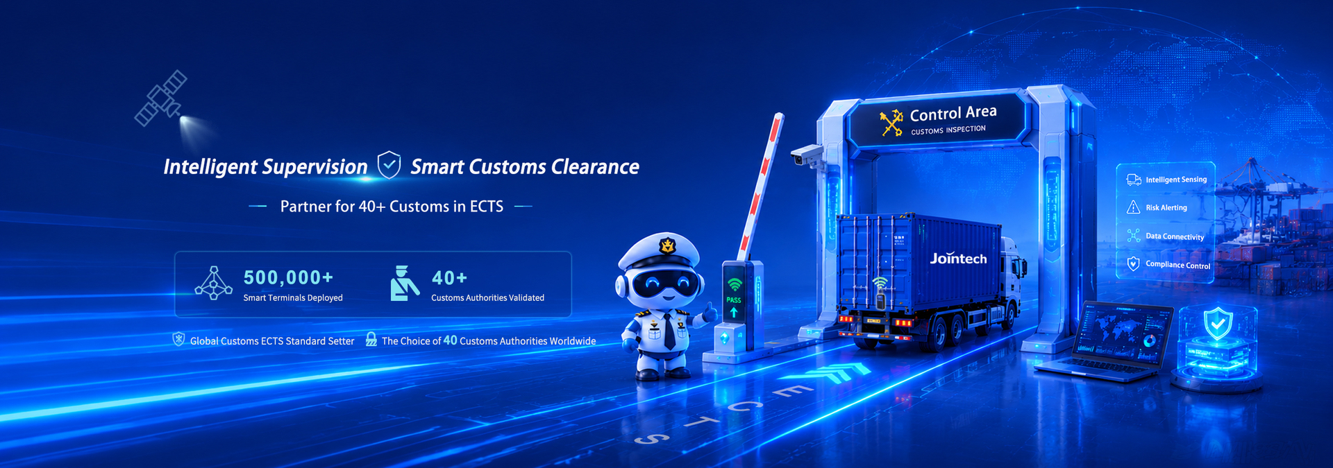 Customs in-transit asset supervision
